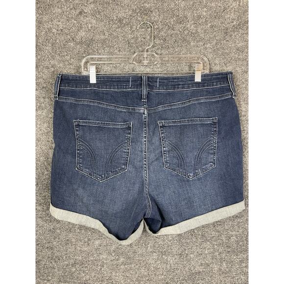 NWT Hollister 3” Curvy High Rise Jean Denim Shorts 21 / 20 W35 - Picture 6 of 11